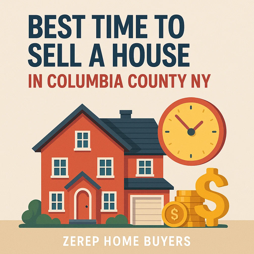 cover photo for Best Time to Sell a House in Columbia County NY | Zerep Home Buyers